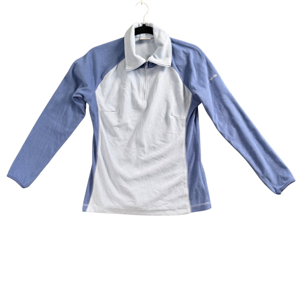 Columbia Women's Blueâ Colorblock Fleece Quarter Zip Pullover M